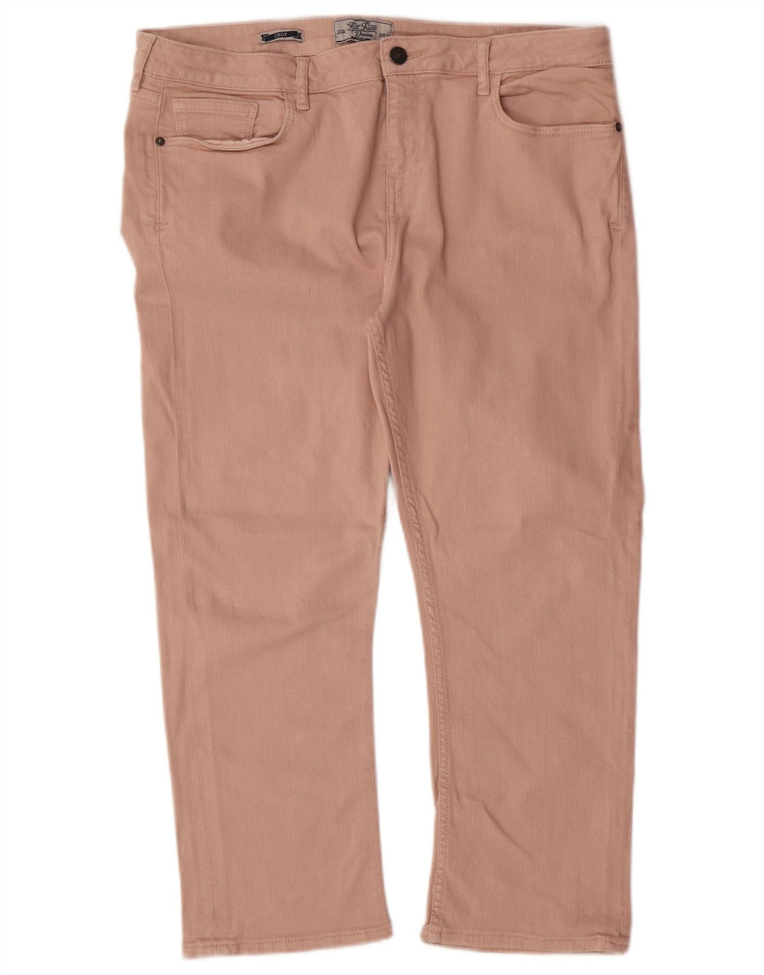 FAT FACE Ženske skraćene traperice UK 16 Large W34 L23 Ružičasti pamuk