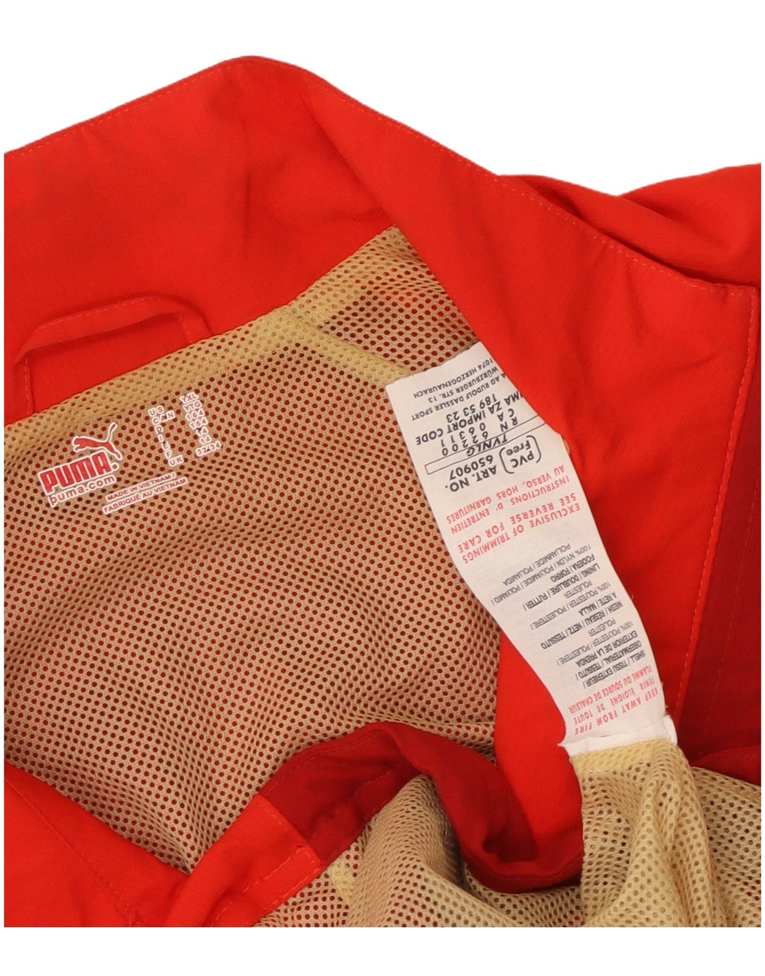 PUMA Boys Trenirka Gornja jakna 13-14 godina Red Colourblock Poliester