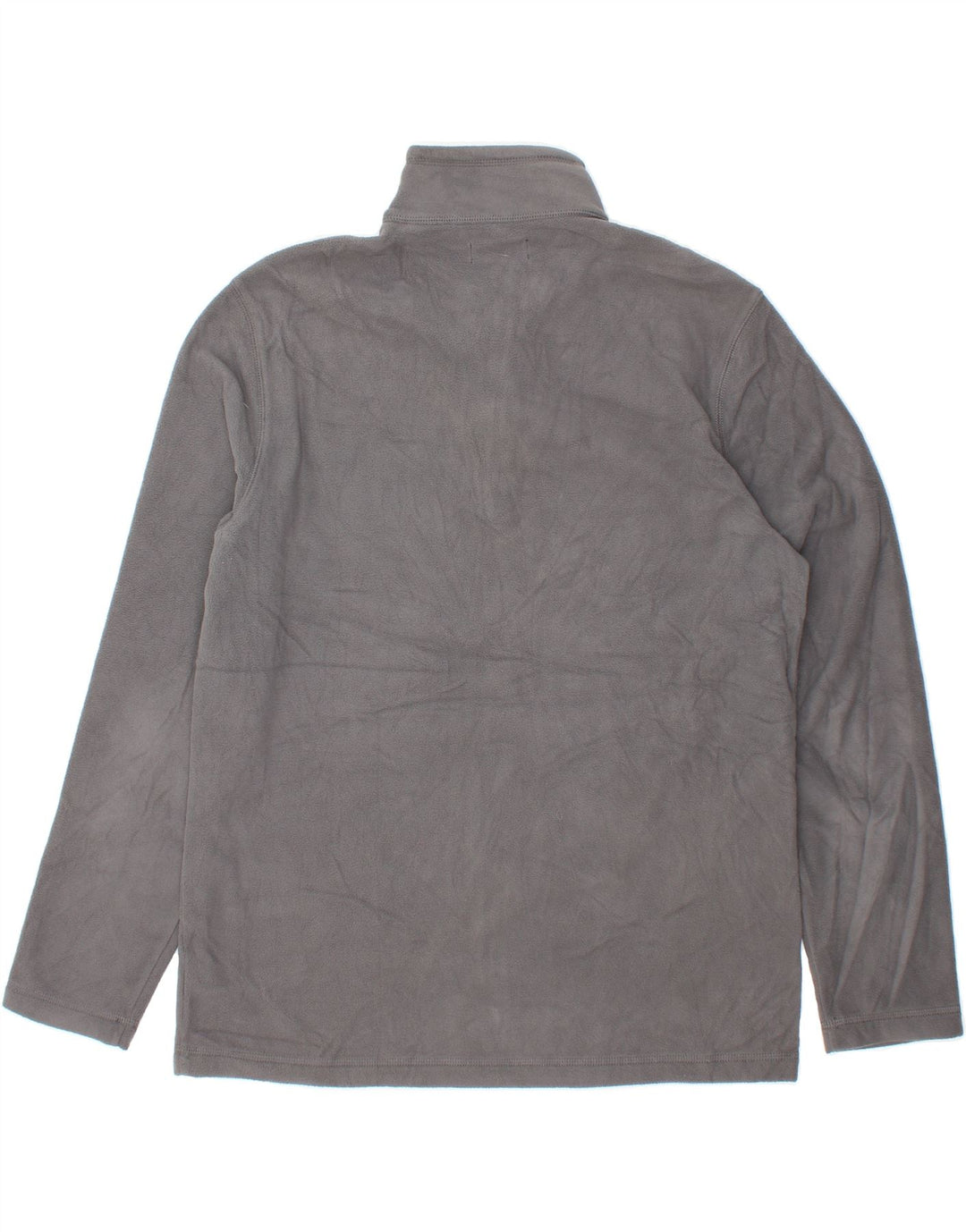 CHAPS Mens Zip Neck Fleece Jumper Large Grey Polyester Vintage Chaps and Second-Hand Chaps from Messina Hembry 