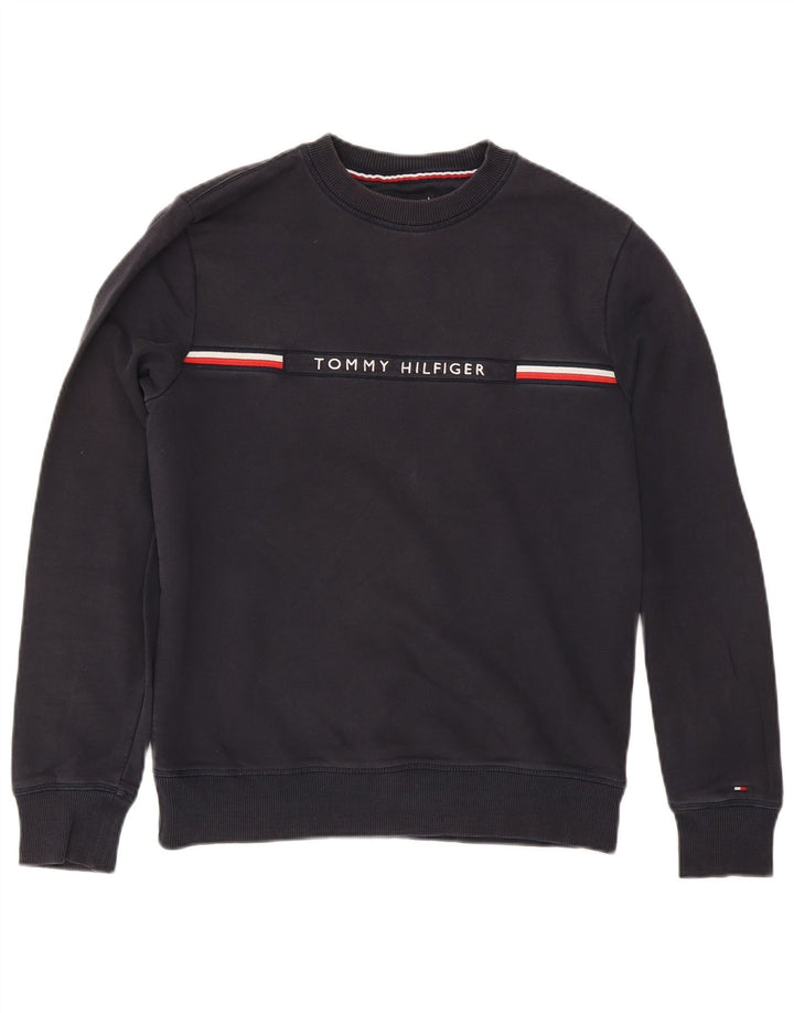 Tommy Hilfiger muški džemper s grafičkim motivima, srednje tamnoplave pruge