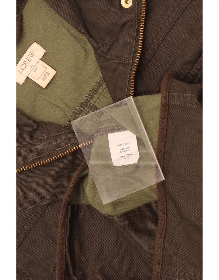 J. Crew Ženska pomoćna jakna UK 2 2XS Kaki pamuk