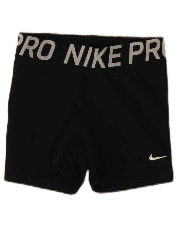 Nike ženske kratke sportske hlače s grafičkim motivima UK 8 male crne poliesterske