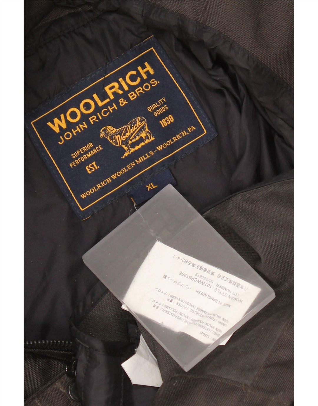 Woolrich ženska pomoćna jakna UK 18 XL crni najlon