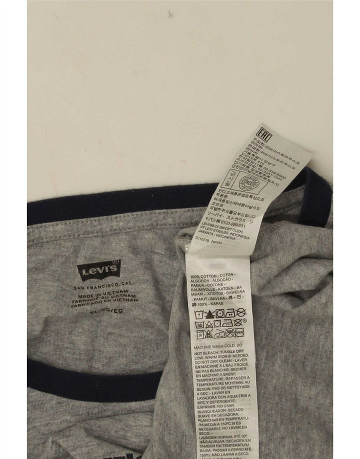 Levi's muška majica s grafičkim motivima XL, sivi pamuk