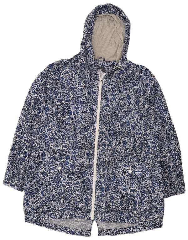 Marks & Spencer ženska vjetrovka s kapuljačom UK 16 Large Blue Paisley