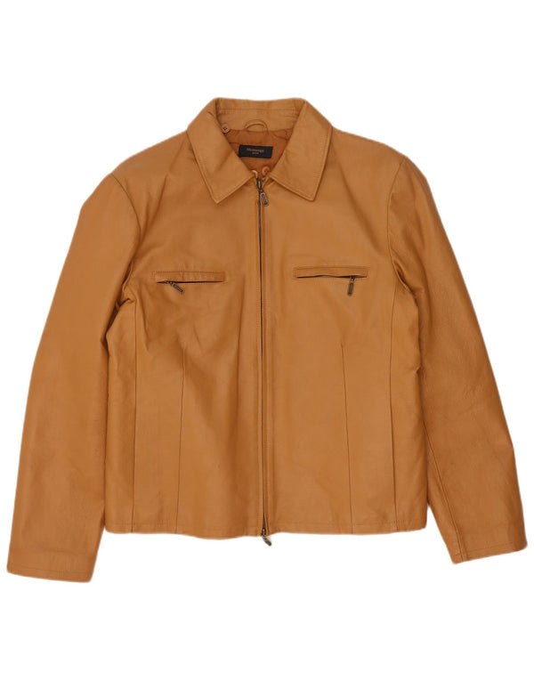 Montereggi ženska kožna jakna UK 14 Large Beige Leather