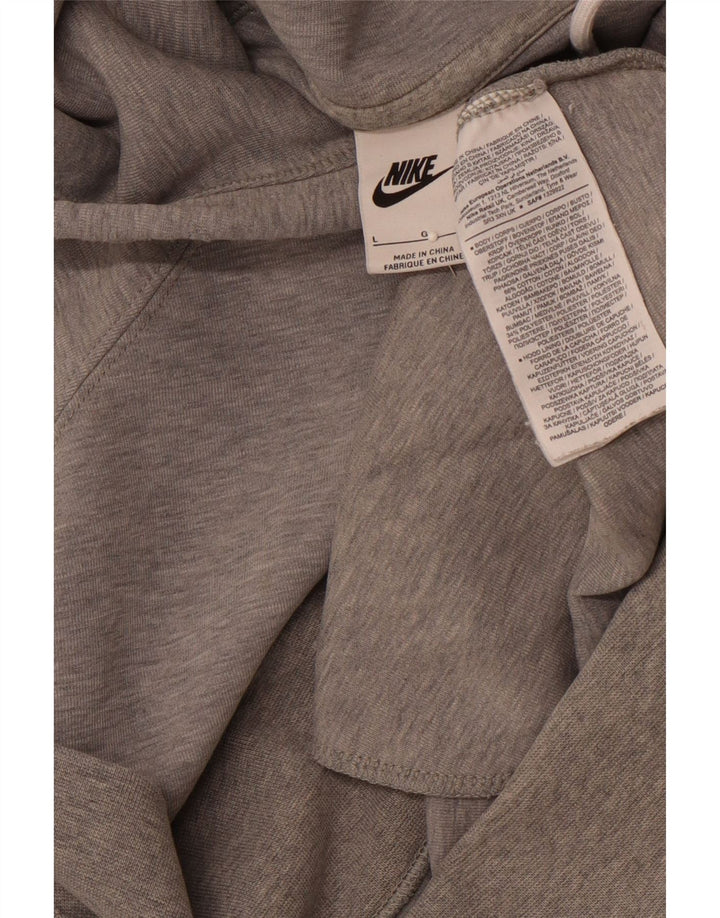NIKE Muška majica s kapuljačom s grafičkim motivima, veliki sivi pamuk