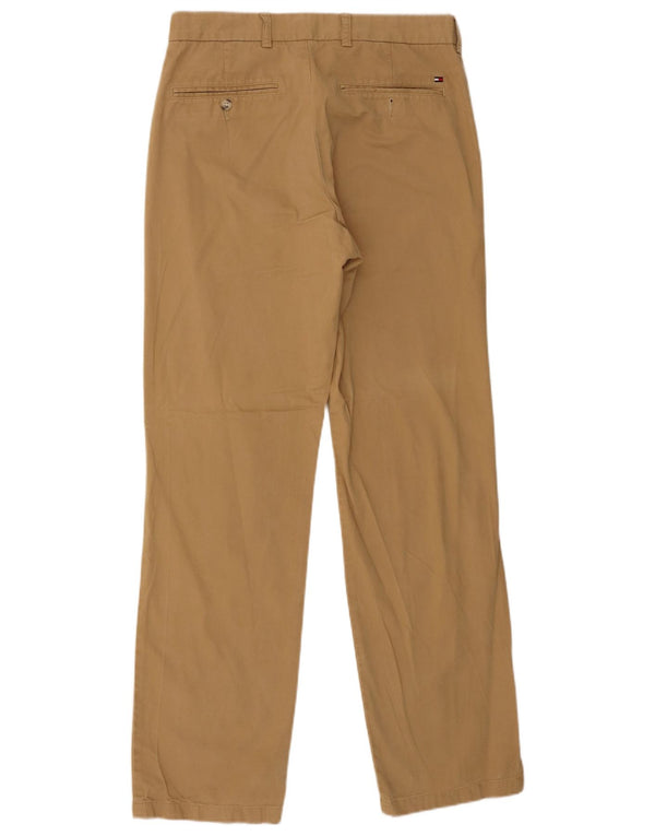 Tommy Hilfiger muške soho ravne chino hlače W32 L32 bež pamuk