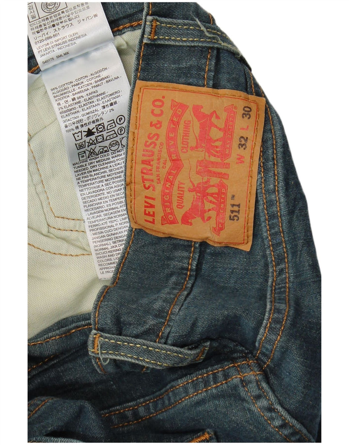 Levi's muške 511 uske traperice W32 L30 tamnoplavi pamuk