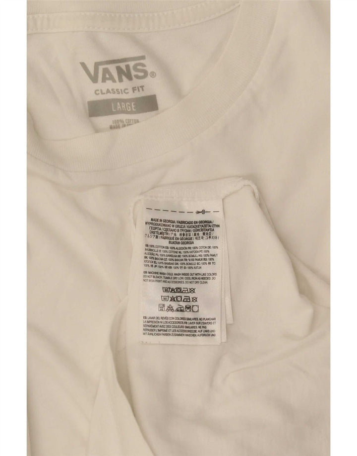 Vans muška klasična majica dugih rukava, veliki bijeli pamuk