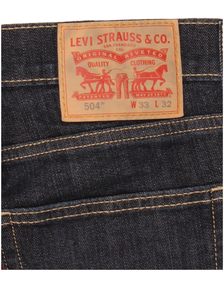 Levi's ženske 504 ravne traperice W33 L32 tamnoplave