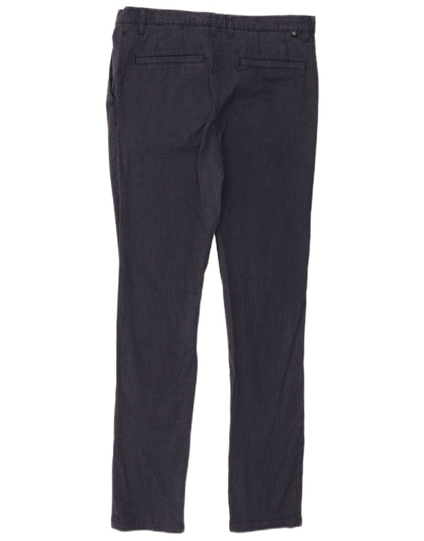 Muške uske chino hlače Ted Baker W30 L31 tamnoplavi poliester