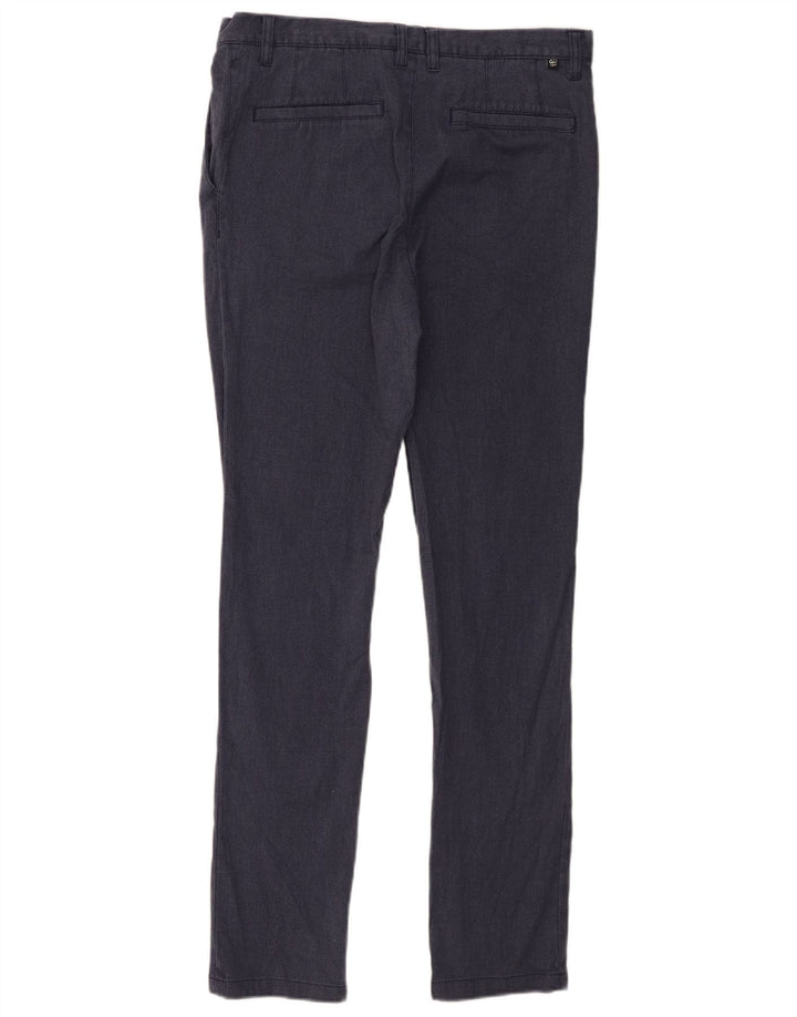 Muške uske chino hlače Ted Baker W30 L31 tamnoplavi poliester