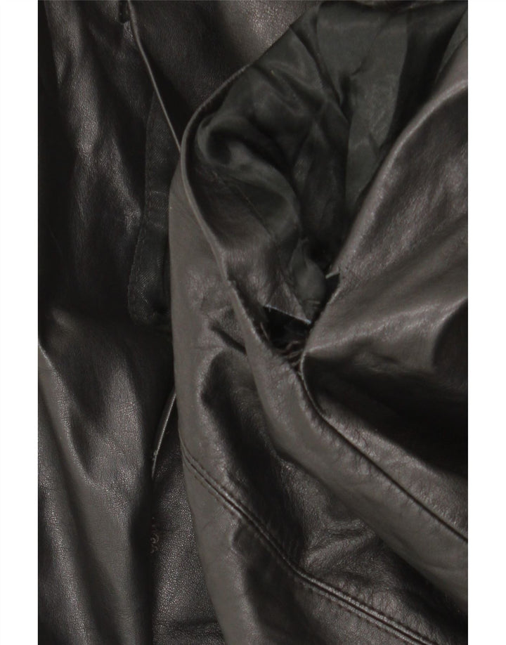 Klima ženski kožni kaput UK 10 mali crni