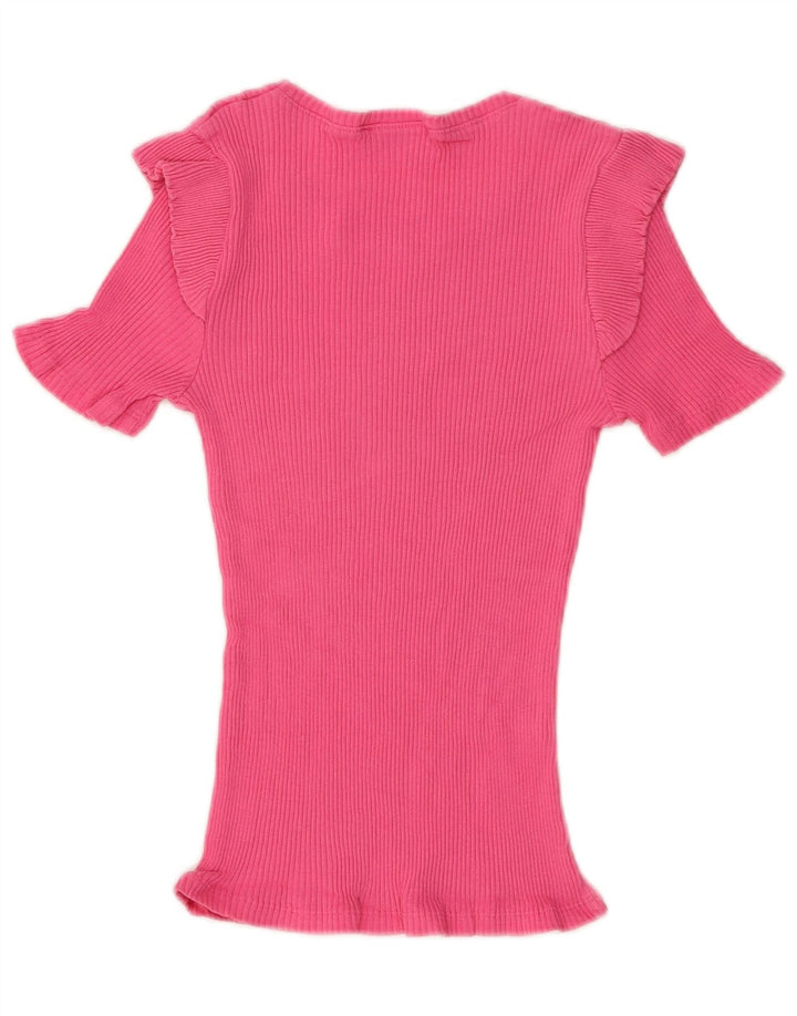 Zara ženski vrh bluze UK 8 Small Pink