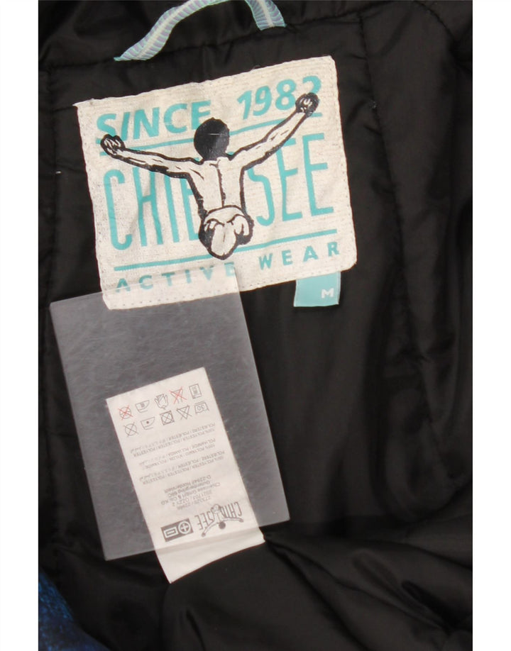 CHIEMSEE Muška vjetrovka s kapuljačom UK 38 srednje plava boja na kravatu