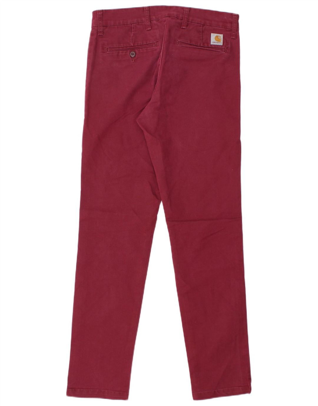 CARHARTT Ženske uske chino hlače W31 L30 Bordo pamuk