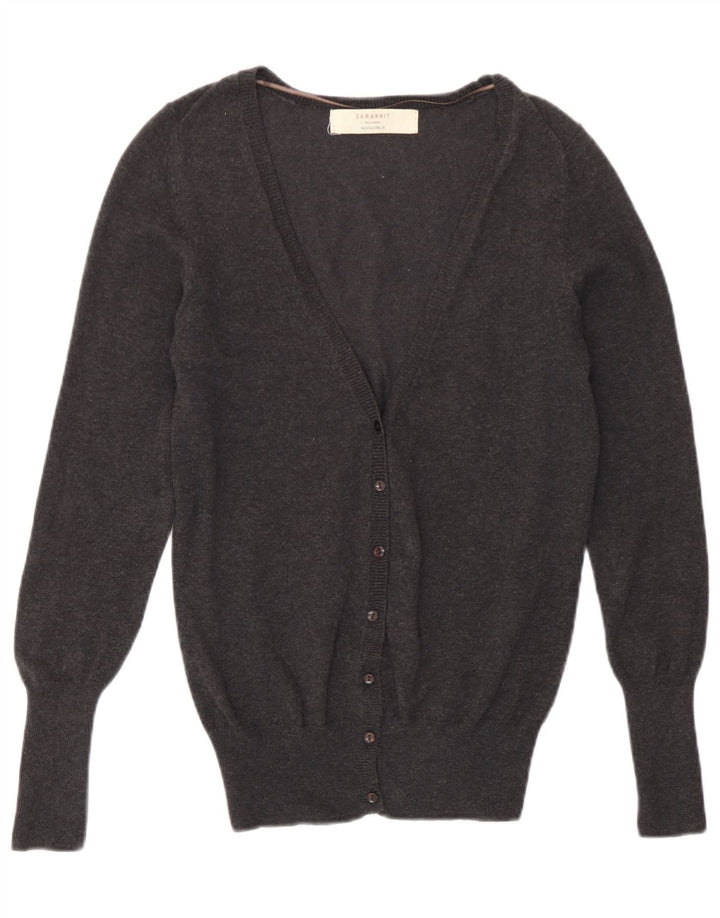 Zara ženski kardigan pulover UK 10 Small Gray