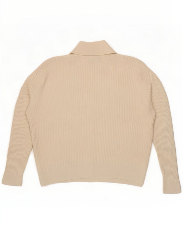 Ženski džemper s polo ovratnikom Marks & Spencer UK 22 3XL od bijele viskoze