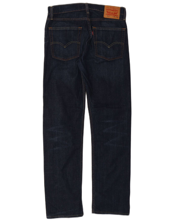 Levi's muške 513 uske ravne traperice W31 L31 tamnoplavi pamuk