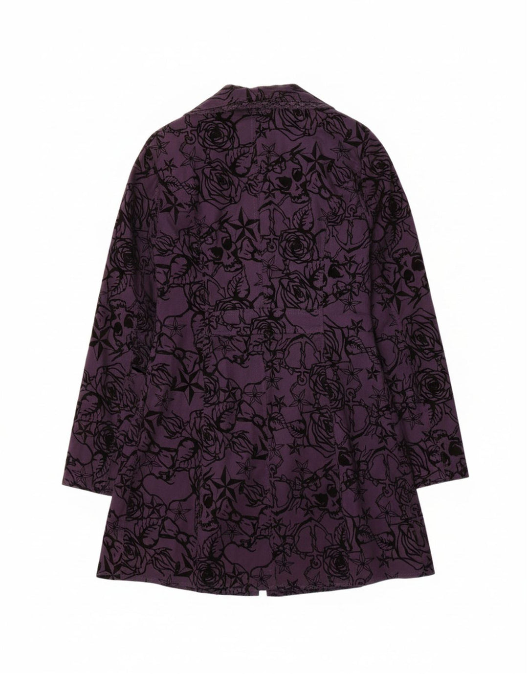 IZABEL Womens Overcoat UK 12 Medium Purple Floral