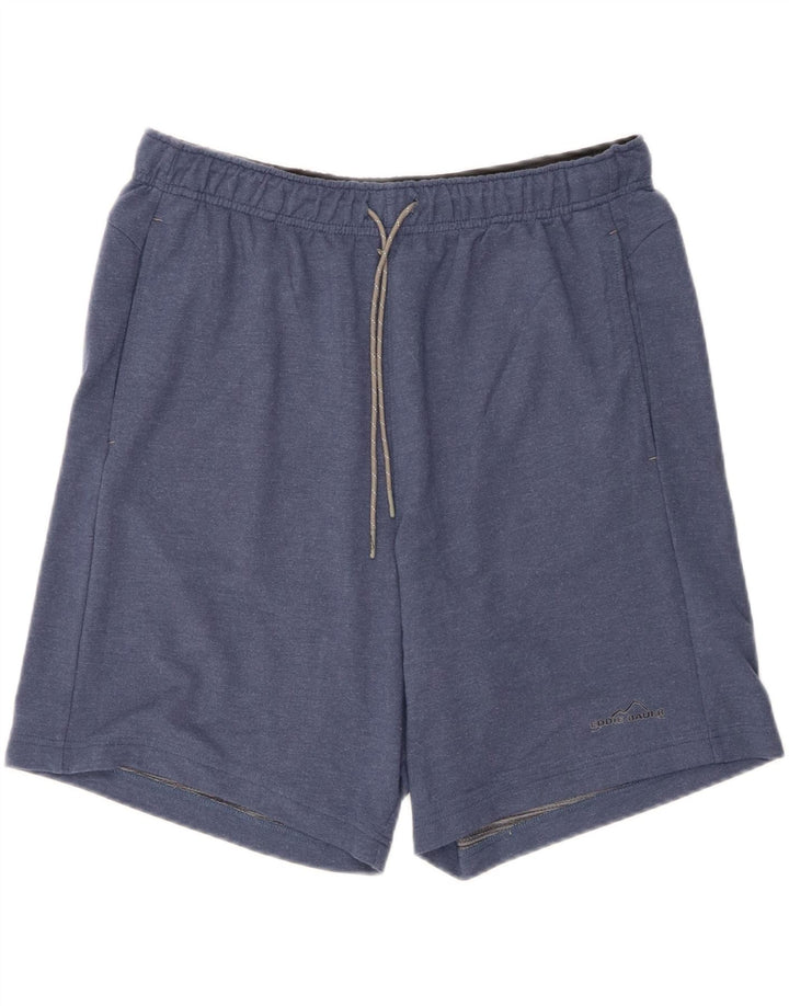 EDDIE BAUER Mens Sport Shorts XL Navy Blue Rayon Vintage Eddie Bauer and Second-Hand Eddie Bauer from Messina Hembry 