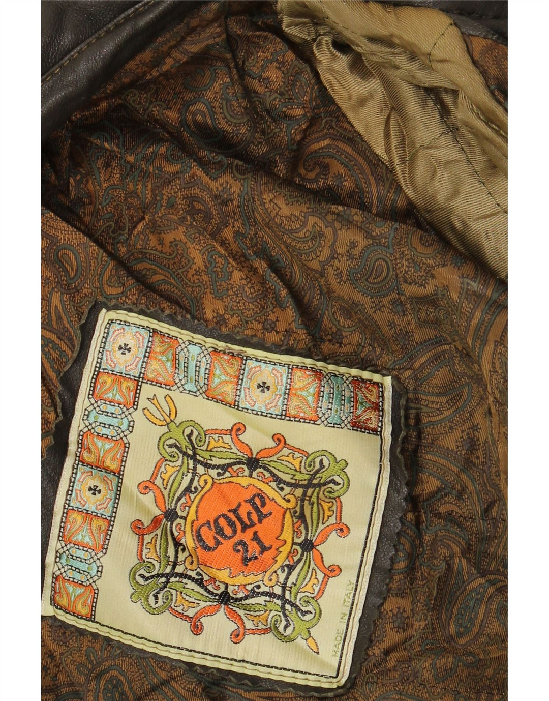 VINTAGE muška kožna jakna UK 42 XL smeđa