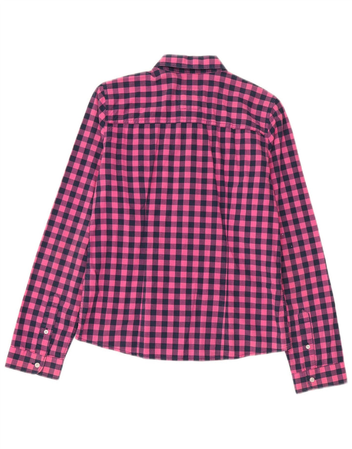 Hollister ženska košulja UK 14 Srednje ružičasti gingham pamuk