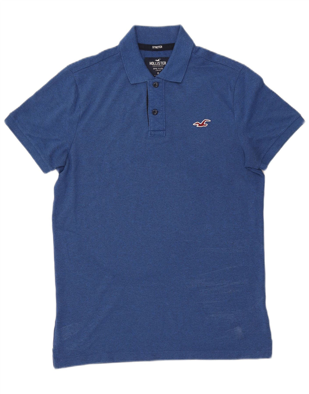 Hollister muška rastezljiva polo majica Srednje plava