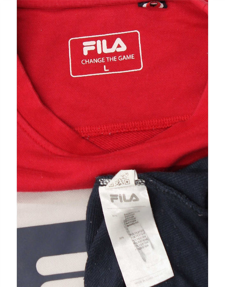 Fila muški džemper s grafičkim motivima, veliki raznobojni pamuk