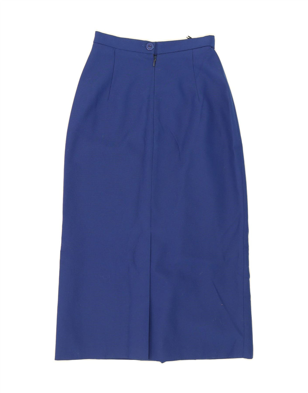 TREVIRA Womens 1 Button 2 Piece Skirt Set UK 10 Small W23  Blue Polyester Vintage Trevira and Second-Hand Trevira from Messina Hembry 