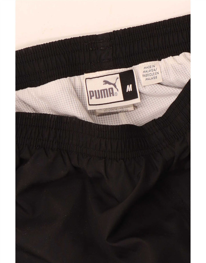 Puma muške trenirke srednje crne poliesterske hlače