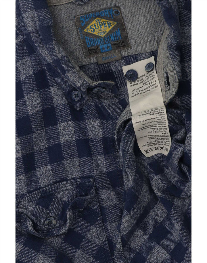 Superdry muška flanelska košulja Small Blue Check