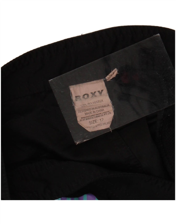 ROXY Ženske kratke hlače za slobodno vrijeme s grafičkim motivima US 12 Large W34 crni poliester