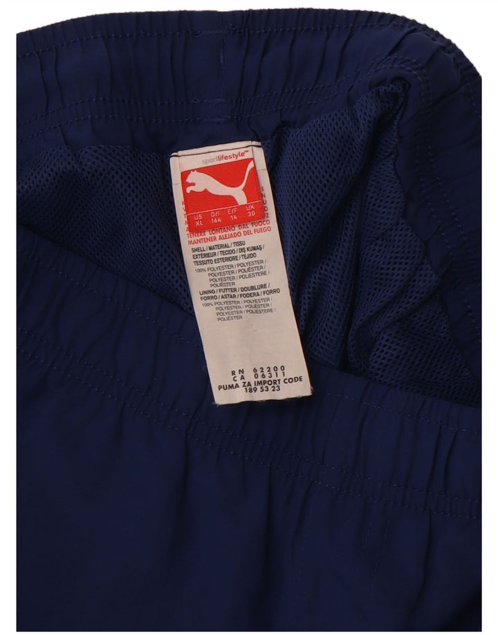 PUMA Sportske kratke hlače za dječake 11-12 godina tamnoplavi poliester