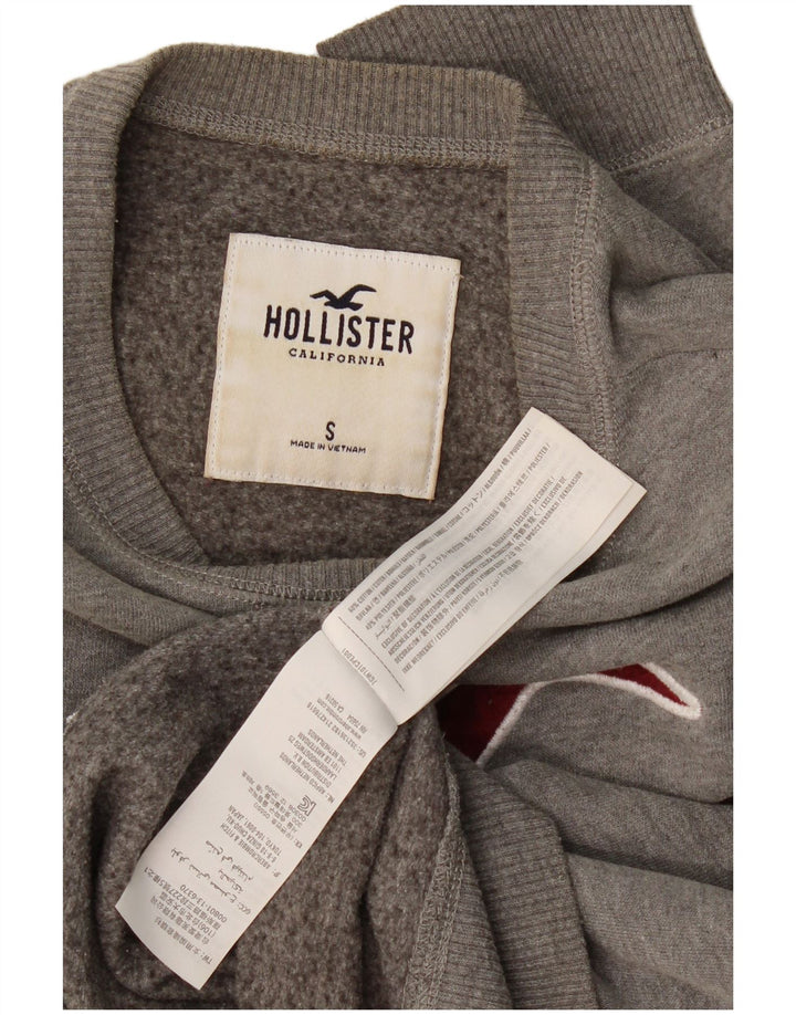 Hollister muška majica s grafičkim motivima Mali sivi pamuk