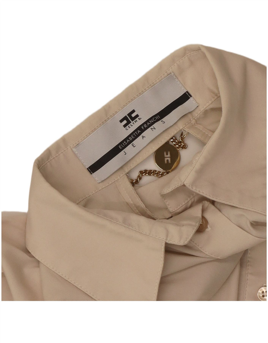 Ženska košulja Elisabetta Franchi Celyn B UK 12 Srednje bež