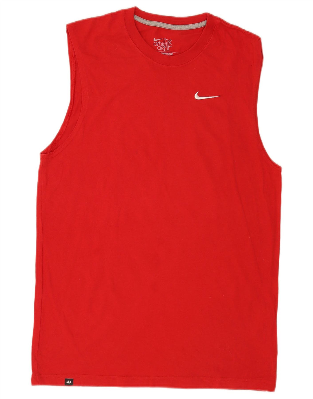 Nike Mens Regular Fit Vest Top Medium Red Pamuk