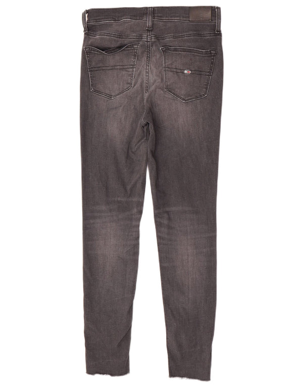 Tommy Hilfiger Ženske uske traperice srednjeg rasta Nora W27 L27 Sivi pamuk