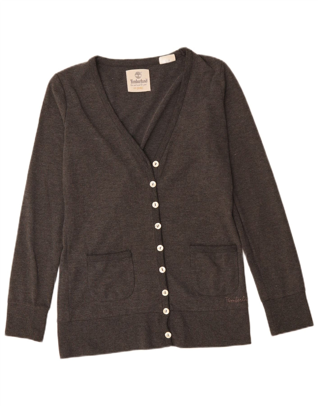 TIMBERLAND Ženski džemper kardigan UK 10 Mali sivi