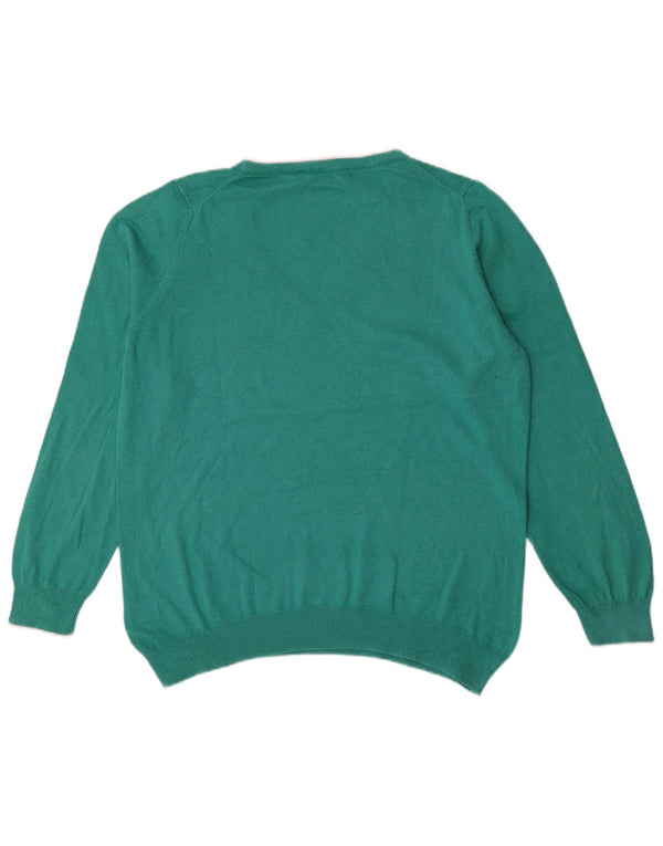 Crew Clothing Ženski džemper s V-izrezom UK 18 XL Zeleni pamuk