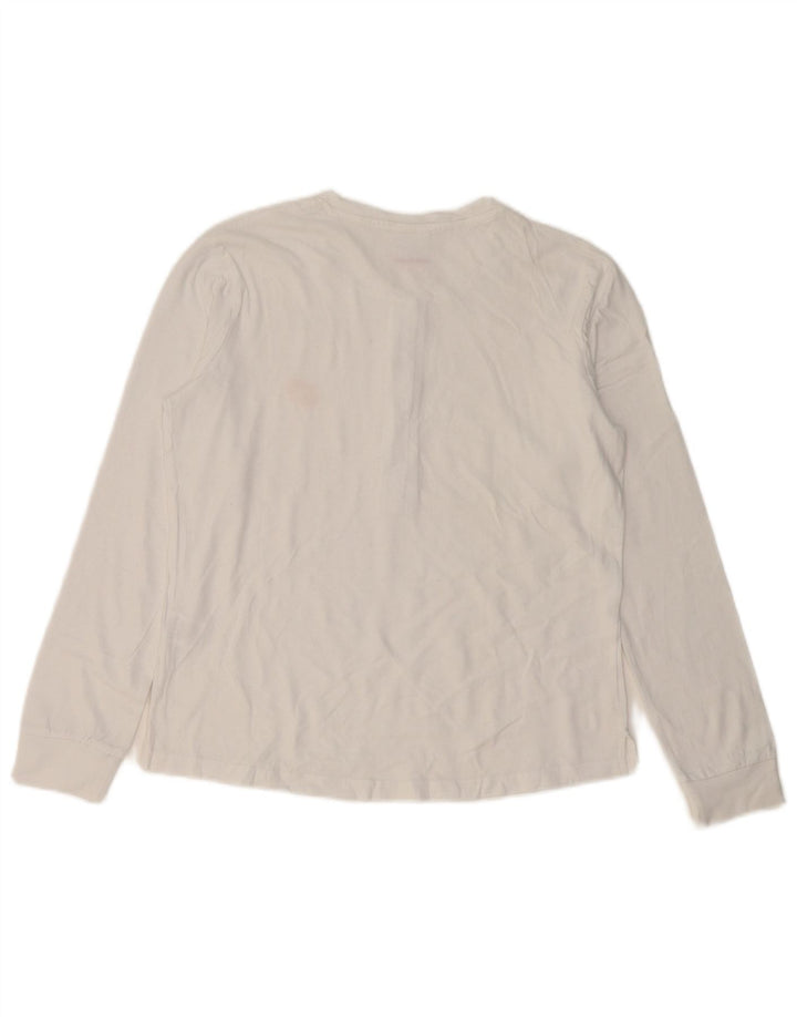 Lotto ženska majica dugih rukava UK 10 Mali bijeli pamuk