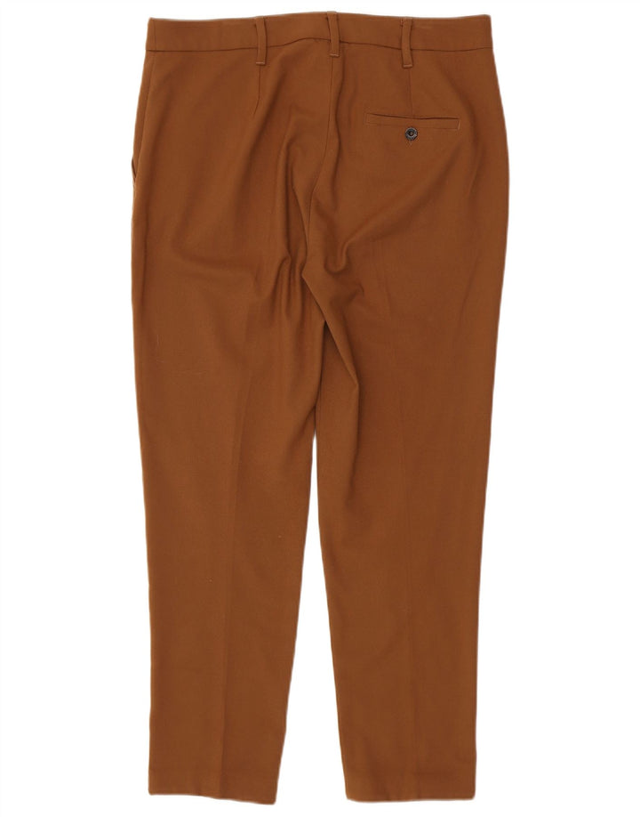 MARELLA Ženske uske hlače odijela UK 14 Large W34 L28 Smeđi poliester