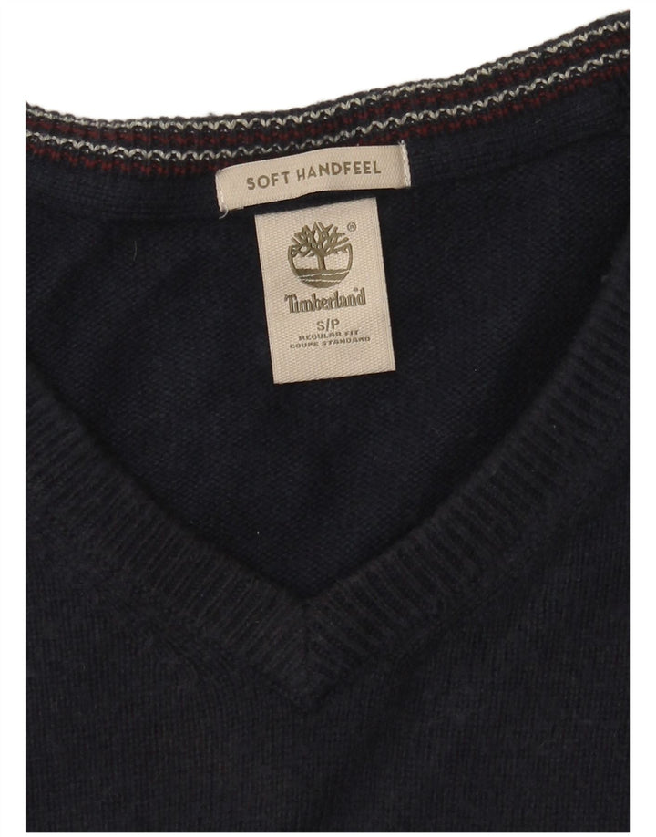 Timberland muški pulover s V-izrezom Regular kroja Mali tamnoplavi