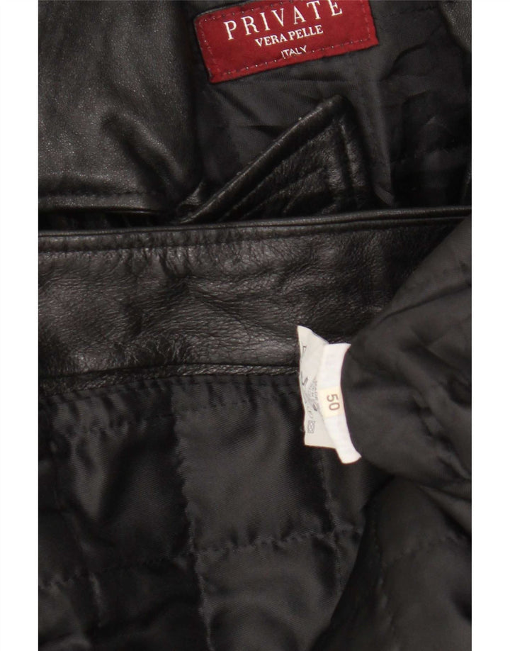 Privatni muški kožni kaput IT 50 Large Black