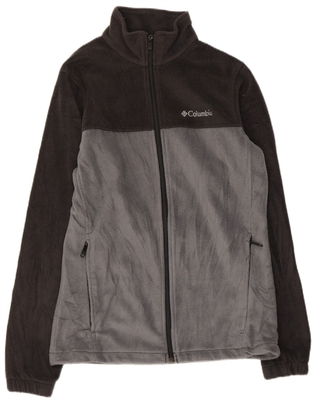 COLUMBIA muška flis jakna UK 36 mala siva poliester u boji
