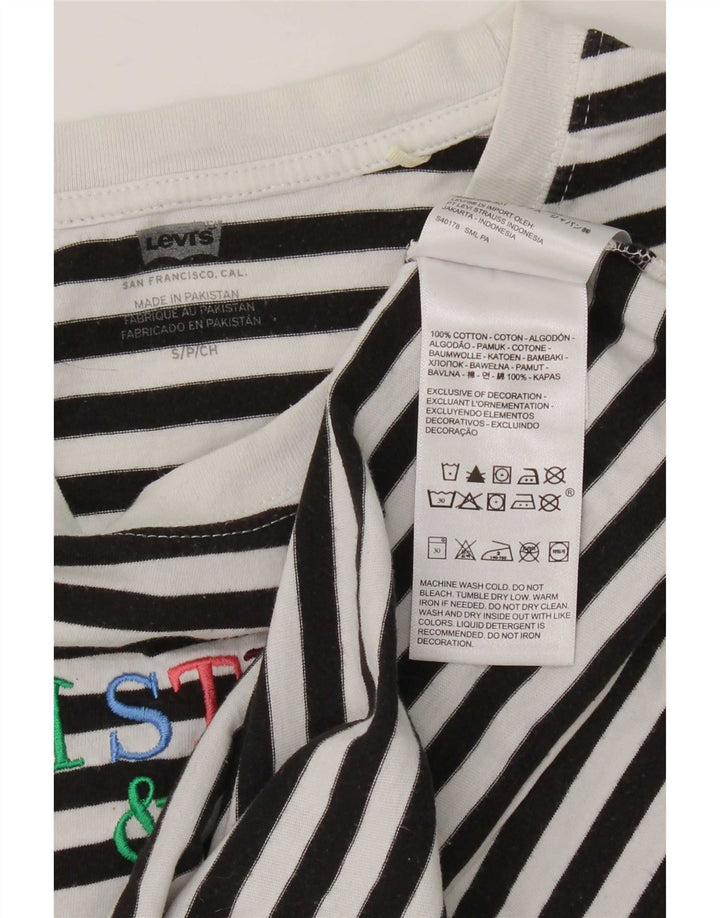 Levi's prevelika ženska majica dugih rukava s grafikama UK 10, male crne pruge