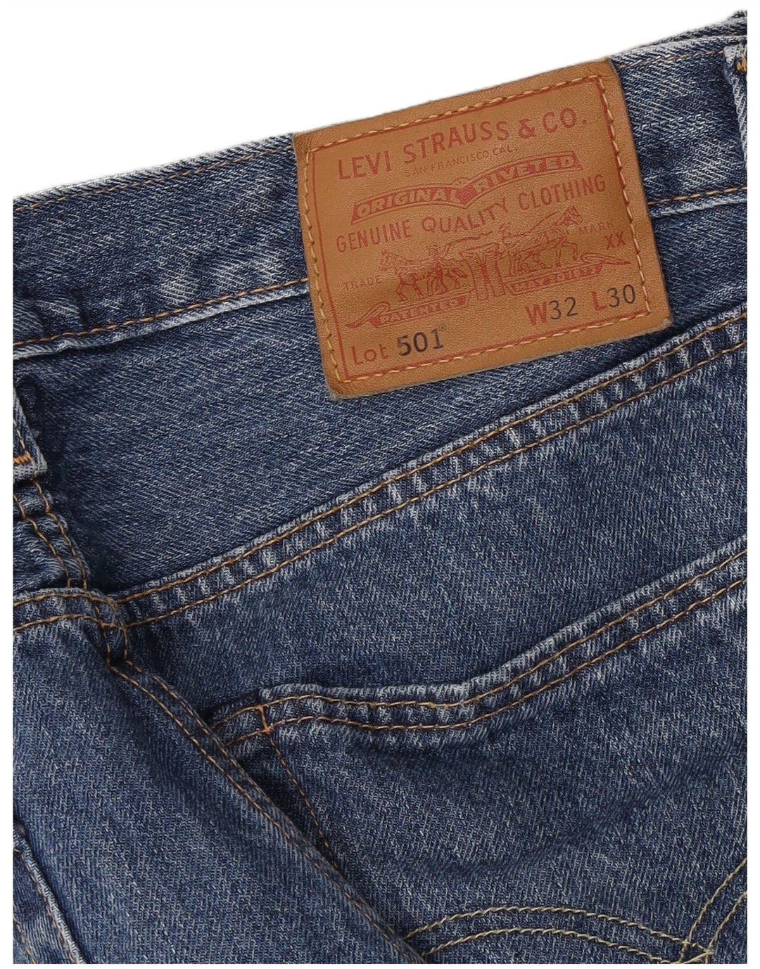 Levi's muške 501 ravne traperice W32 L30 plave