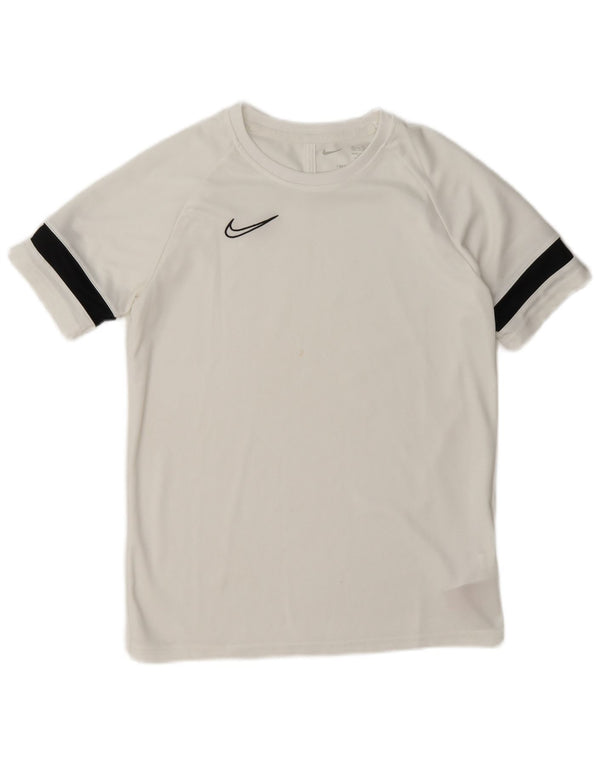 Nike Boys Dri Fit T-Shirt Top 13-14 Years XL bijeli poliester u boji