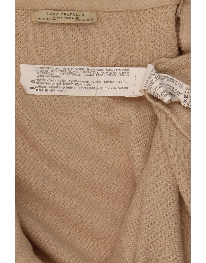 Preveliki ženski kardigan Zara pulover UK 14 srednje bež boje